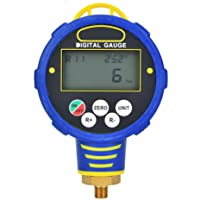Los mejores  - Manómetro digital- 1-8in NPT Manómetro digital Presión baja Aire acondicionado Refrigerante Herramienta R32 Límite de…